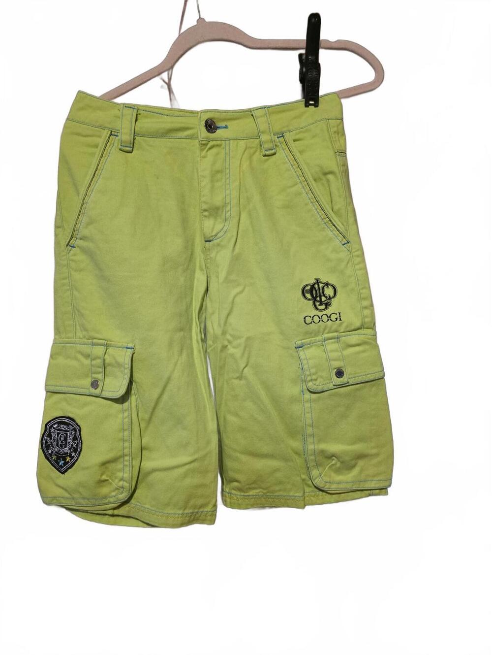 Vtg Coogi Men's Size 14 Cargo Shorts Light Lime Green